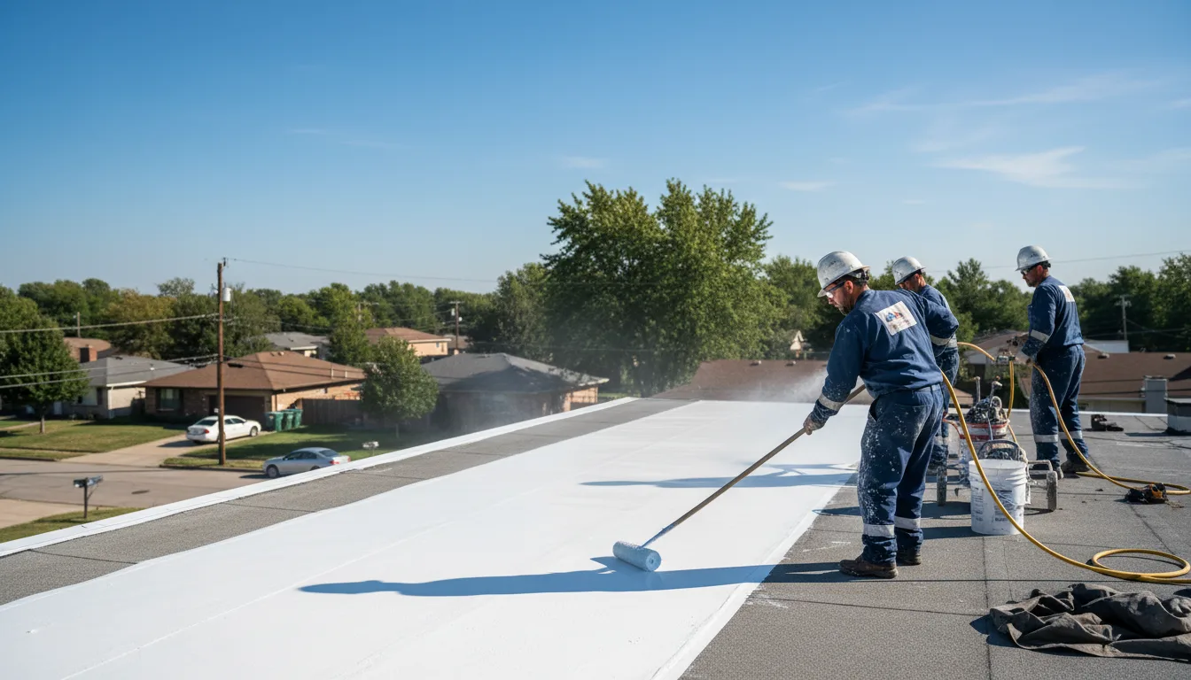 Commercial roof coating in Ashville, OH near me